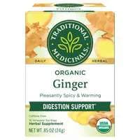Traditional Medicinals Organic CaƯeine Free Ginger Herbal Tea Bags
