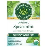 Traditional Medicinals Organic CaƯeine Free Spearmint Herbal Tea Bags