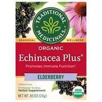 Traditional Medicinals Organic Echinacea Plus Elderberry Herbal Tea Bags