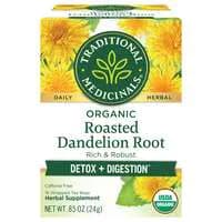 Traditional Medicinals Organic Roasted Dandelion Root Herbal Tea Bags