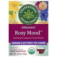 Traditional Medicinals Rosy Mood Organic Tea Bags