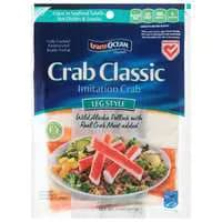 transOcean Crab Classic Imitation Crab Meat Fresh Leg Style