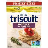 Triscuit Rosemary & Olive Oil Whole Grain Wheat Crackers Family Size