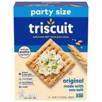 Triscuit Vegan Original w/Sea Salt Whole Grain Wheat Crackers Party Size