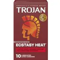 Trojan Ecstasy Heat Lubricated Latex Condoms