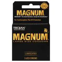 Trojan Magnum Latex Lubricated Condoms Large Size