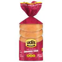 Udi's Gluten Free Cinnamon Raisin Bagels - 5 ct Frozen