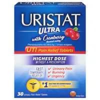 Uristat Ultra UTI Pain Relief Tablets with Cranberry