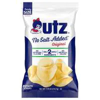 Utz Gluten Free No Salt Added Original Potato Chips Family Size