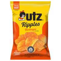 Utz Ripples Gluten Free Barbecue Potato Chips Family Size