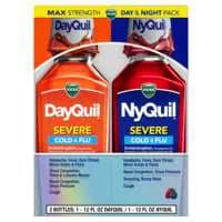 Vicks DayQuil & NyQuil Severe Cold & Flu Relief Liquid Berry Combo Pack