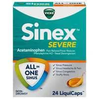 Vicks Sinex Severe All in One Sinus Non-Drowsy LiquiCaps