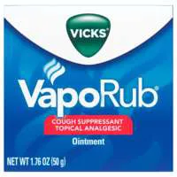 Vicks VapoRub Ointment Cough Suppressant Topical Analgesic