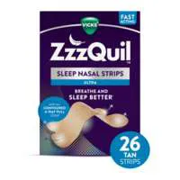 Vicks ZzzQuil Fast Acting Tan Sleep Nasal Strips