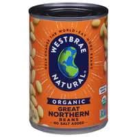Westbrae Natural Organic No Salted Added Great Northern Beans