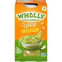 Wholly Guacamole Mild Classic Minis Single Cups - 6 ct