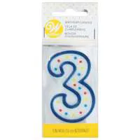 Wilton Numeral Birthday Candle #3