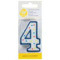 Wilton Numeral Birthday Candle #4