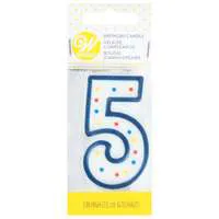 Wilton Numeral Birthday Candle #5