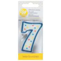 Wilton Numeral Birthday Candle #7