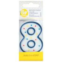 Wilton Numeral Birthday Candle #8