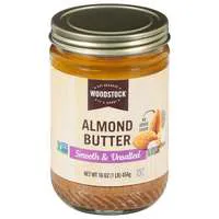 Woodstock No Added Sugar Unsalted Smooth Almond Butter