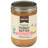 Woodstock Organic No Added Sugar Crunchy & Salted Peanut Butter