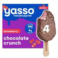 Yasso Strawberry Chocolate Crunch Greek Yogurt Bars - 4 ct