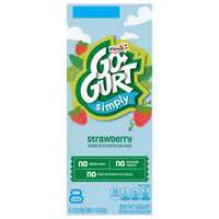 Yoplait Go-GURT Simply Low Fat Strawberry Yogurt Tubes - 8 ct