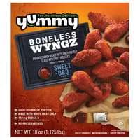 Yummy Sweet BBQ Boneless Chicken Wyngz Frozen