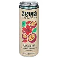 Zevia Organic Zero Sugar Sweetened Passionfruit Hibiscus Iced Tea