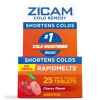 ZICAM Cold Remedy Homeopathic Rapidmelts Cherry Flavor Tablets
