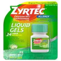 Zyrtec Allergy Relief 24-Hour 10 mg Liquid Gels